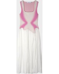 Ph5 - Nagini Mixed-Media Midi Dress - Lyst