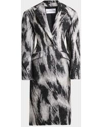 Givenchy - Animal Cocoon Coat - Lyst