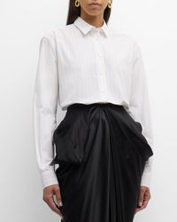 Totême - Signature Cotton Pinstripe Button-Front Shirt - Lyst