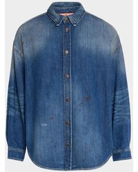 Acne Studios - Apos;S Setar Trafalgar Denim Button-Down Shirt - Lyst