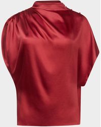 Twp - Wish You Would Draped Silk Blouse - Lyst