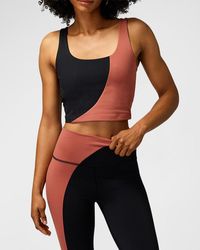 Spiritual Gangster - Indie Colorblock Cropped Tank Top - Lyst