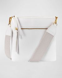 Gigi New York - Kit Zip Pebble Leather Crossbody Bag - Lyst