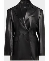Arma - Lydia Single-Breasted Lambskin Leather Jacket - Lyst
