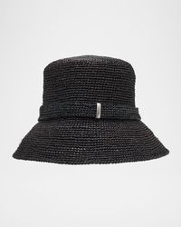 Rag & Bone - Lela Raffia Rollable Bucket Hat - Lyst