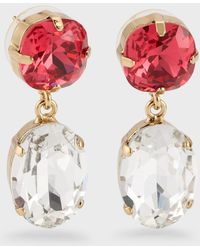 Rebekah Price - Olivia Round And Oval Crystal Drop Earrings - Lyst