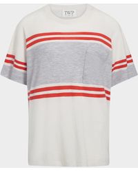 Twp - Engineered Stripe Big Boy Tee - Lyst