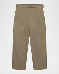 Jonathan Simkhai - Apos;S Kent Pleated Cotton Trousers - Lyst