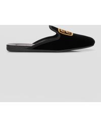 Miu Miu - Embroidered Velvet Loafer Mules - Lyst