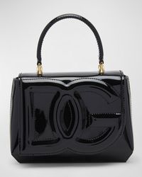 Dolce & Gabbana - Dg Logo Patent Leather Shoulder Bag - Lyst