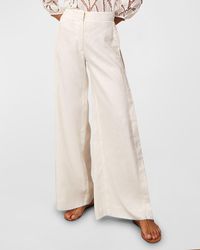 ViX - Solid Bree Geometric Embroidered Pants - Lyst