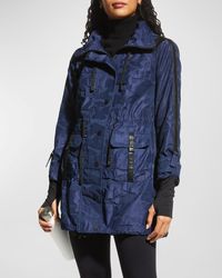 BLANC NOIR - Camo-print Hooded Anorak Jacket - Lyst