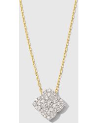 Frederic Sage - White Gold Large Fleur D'amour All Diamond Pendant Necklace - Lyst
