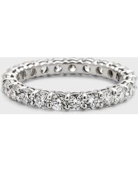 Neiman Marcus - Platinum Round Diamond Eternity Ring, Size 6 3/4 - Lyst