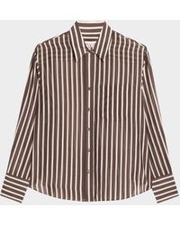 Twp - Joey Striped Cotton-Silk Shirt - Lyst