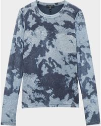 Rag & Bone - Yana Printed Mesh Top - Lyst