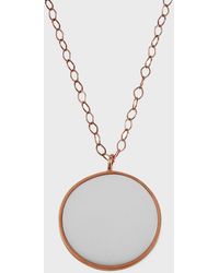 Ginette NY - Ever Jumbo White Agate Disc Necklace - Lyst