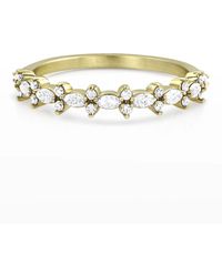 Dominique Cohen - 14k Gold Diamond Crown Stack Ring, Size 7 - Lyst