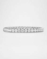 David Yurman - Dy Eden Eternity Wedding Band Ring With Diamonds And Platinum - Lyst