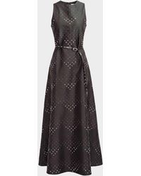 LOVEBIRDS - Bennet Diamond-Patterned A-Line Maxi Dress - Lyst