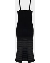 Jonathan Simkhai - Vallarie Stripe Illusion Midi Dress - Lyst