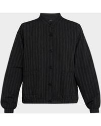 Eileen Fisher - Striped Button-Front Jacket - Lyst