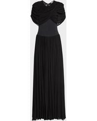 Jonathan Simkhai - Nancie Draped A-Line Jersey Gown - Lyst