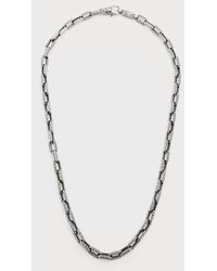 Konstantino - Sterling Rectangle Link Chain Necklace - Lyst