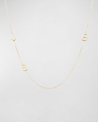 Maya Brenner - Mini 3-letter Personalized Necklace, 14k Yellow Gold - Lyst