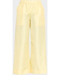 Jonathan Simkhai - Arden Taffeta Pull-On Pants - Lyst
