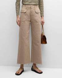 Veronica Beard - Taylor Cropped High-Rise Wide-Leg Jeans - Lyst