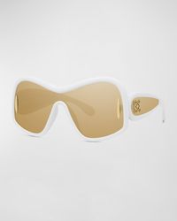 Loewe - Anagram Mirrored Acetate Shield Sunglasses - Lyst
