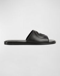 Gucci - Slide Sandal With Interlocking G - Lyst