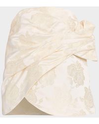 Simone Rocha - Gathered Flower Jacquard Strapless Top - Lyst
