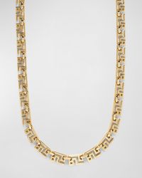 Azlee - 18k Yellow Gold Greek Pattern Chain Necklace, 16"l - Lyst