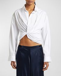 Christopher Esber - Tempest Twisted Button-front Shirt - Lyst