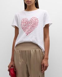 Cinq À Sept - Je T'Aime Heart Word Cloud Short-Sleeve T-Shirt - Lyst