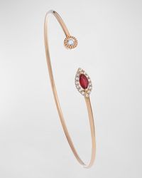 Krisonia - Positano 18k Rose Gold Diamond & Ruby Bracelet - Lyst