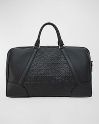 Ferragamo - Gancini Embossed Leather Travel Duffel Bag - Lyst