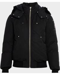 Moose Knuckles - Apos;S Original Ballist Shearling Trim Bomber Jacket - Lyst
