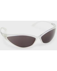 Balenciaga - Acetate Wrap Sunglasses - Lyst
