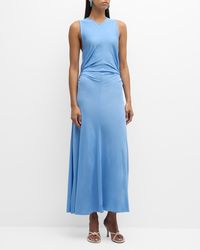 Bottega Veneta - Twisted O-Ring Cutout Sleeveless Stretch Jersey Maxi Dress - Lyst