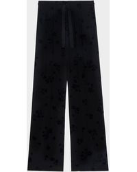 Zadig & Voltaire - Poma Soft Flock Flower Pants - Lyst