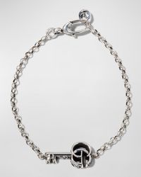 Gucci - GG Key Sterling Silver Bracelet - Lyst