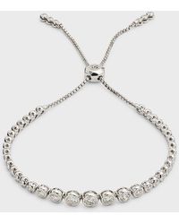 Cassidy Diamonds - 18k Adjustable Diamond Bezel Bracelet - Lyst
