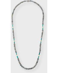 Armenta - 18K And Artifact Patina Labradorite Beaded Necklace - Lyst