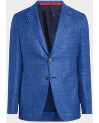 Isaia - Textured Wool-Blend Blazer - Lyst