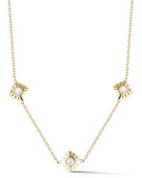 Miseno - Mother-of-pearl Three-station Necklace In 18k Yellow Gold - Lyst
