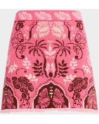 Cara Cara - Lindy Jacquard Knit Wool-Blend Mini Skirt - Lyst