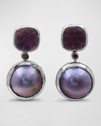 Stephen Dweck - Hand Carved Natural Quartz And Mabe Pearl Earrings - Lyst